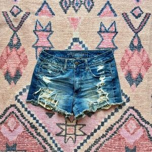 American Eagle High Rise Festival Gold Sequin Shorts ⭐️ Size 6